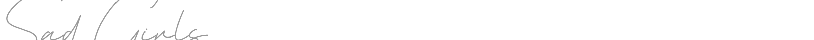 Sad Girls font preview